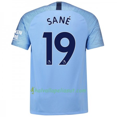 Jalkapallo Pelipaidat Manchester City Sane 19 Kotipaita 2018-2019 Lyhythihainen